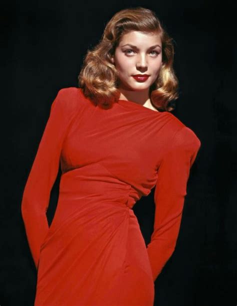 Lauren Bacall In A Red Dress Photo By John Engstead 1945 Matthews Island