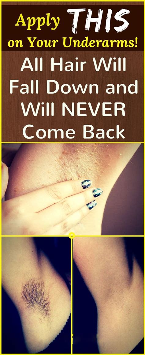 If you're nodding your head, you have probably had nightmares of snipping your luscious locks in the attempt to get the gum off your hair! Remove Your Underarm Hairs In Just A Few Minutes ...