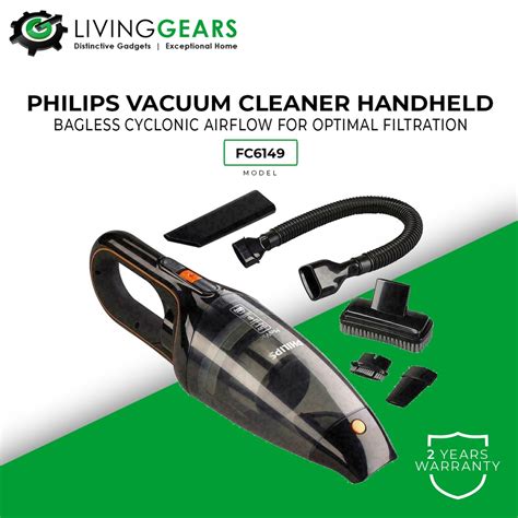 Philips Fc6149 Minivac Handheld Bagless Car Vacuum Cleaner Fc614961