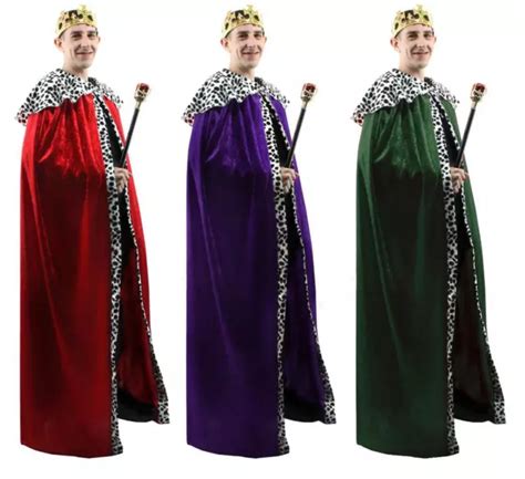 Adults Royal King Queen Robes And Crown 3 Wise Men Nativity Fancy Dress