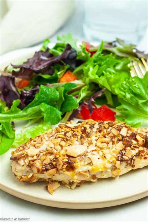 Air Fryer Almond Crusted Chicken Flavour And Savour