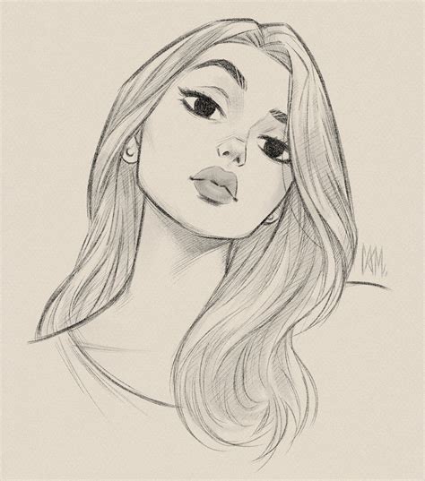 Artstation Head Tilt Cameron Mark Desenho De Rosto Desenhos De