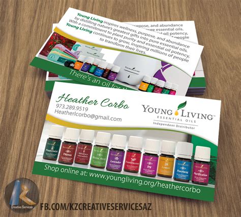 Young Living Business Card 4 · Kz Creative Services · Online Store