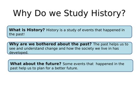 Why Do We Study History Teaching Resources