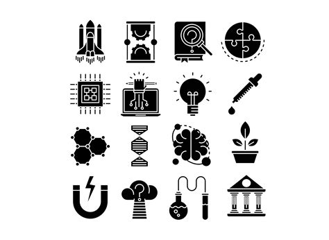 Science Icons Set Graphic By Back1design1 · Creative Fabrica