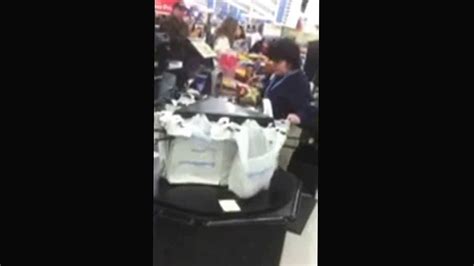 Slowest Walmart Cashier In The World Youtube