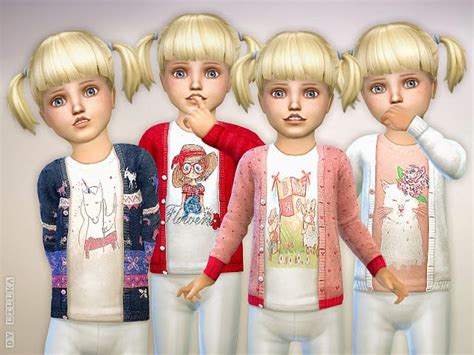 Sims 4 Ccs The Best Cardigan For Toddler Girls P01 By Lillka
