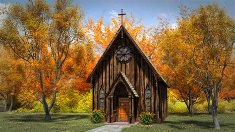 Artstation Little Brown Country Church Resources