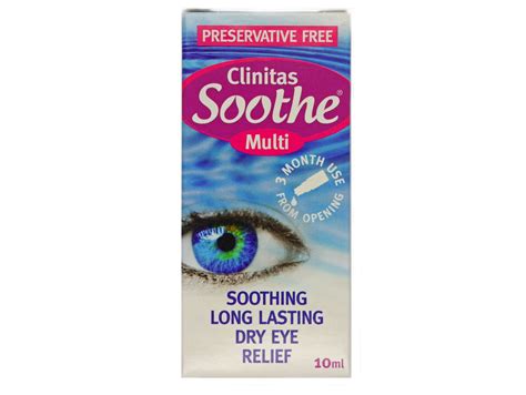 Clinitas Soothe Preservative Free Dry Eye Drops Suitable For Contact
