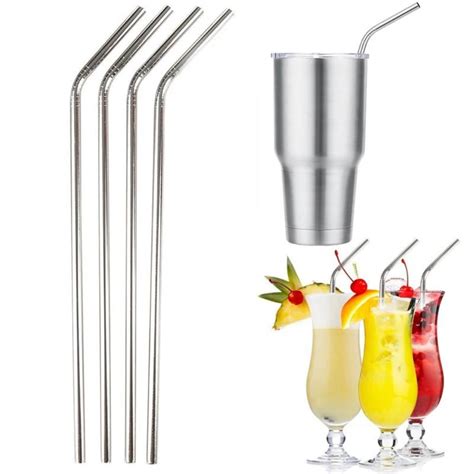 10piece Lot Stainless Steel Drinking Straw Creative Drinkware Reusable Metal Straw For Juice