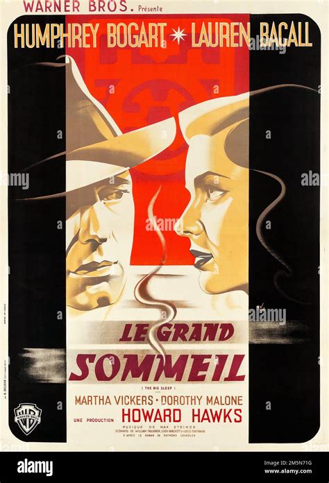The Big Sleep Warner Brothers French Grande Le Grand Sommeil Feat Humphrey Bogart