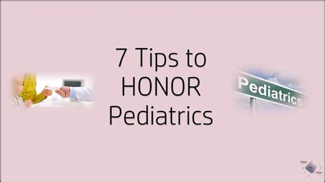 How To Honor Your Pediatrics Rotation Youtube