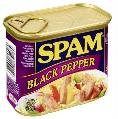 Spam Black Pepper Canned Meat 12 Oz Fred Meyer