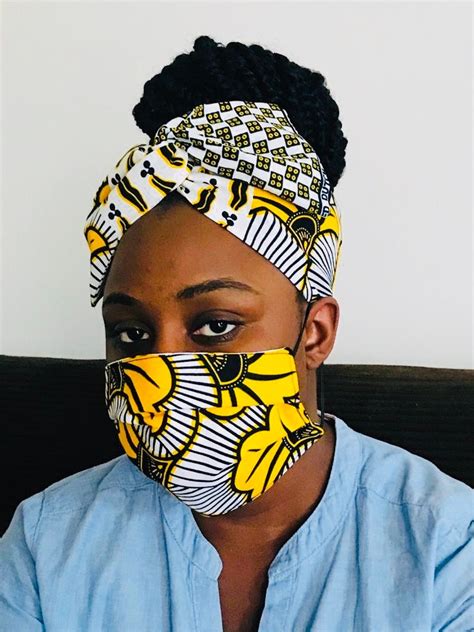 Ankara African Fabric Wire Headband Head Wrap Can Be Worn In Etsy