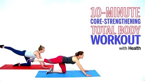 10 Minute Core Strengthening Total Body Workout Health Youtube