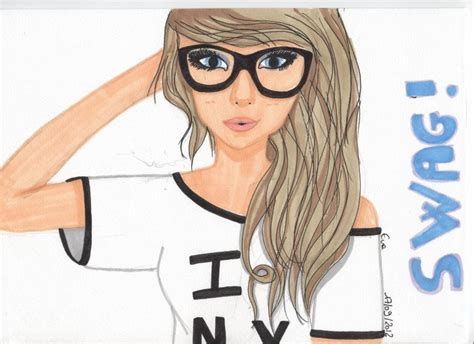 Рисунки для срисовки девушки в стиле Swag 29 фото 🔥 Прикольные картинки и юмор