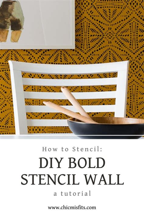 Maybe you would like to learn more about one of these? How to Stencil: DIY Bold Stencil Wall Tutorial - Chic Misfits