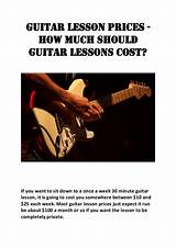 Guitar Lessons Cost Photos