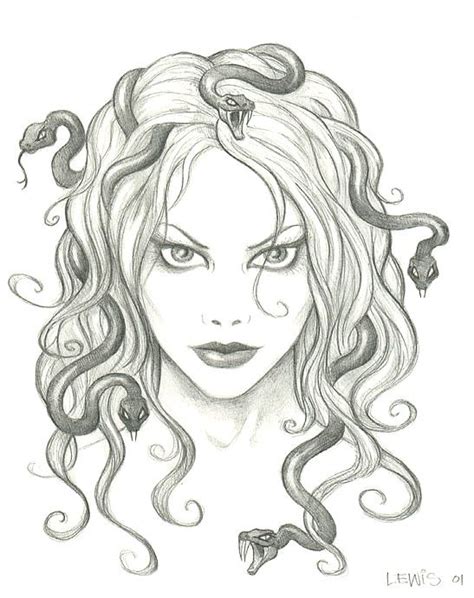 Easy Medusa Drawing At Paintingvalley Com Explore Collection Of Easy Medusa Drawing