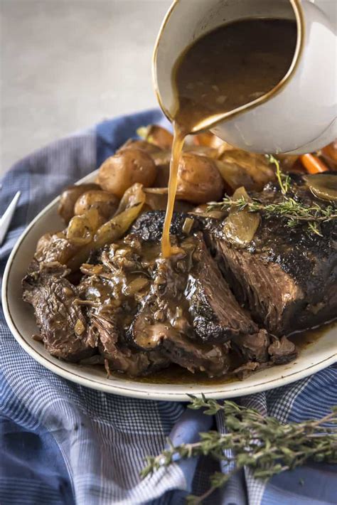 The plan is to start it in the morning and then come back 8 hours later with a meal ready. Nana's All-Day Crock Pot Roast • The Crumby Kitchen