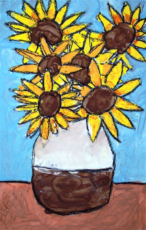 His father, theodorus van gogh, was a pastor. Texture | Van gogh sunflowers, Fall art projects ...
