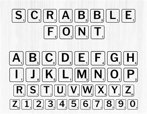 Scrabble Tiles Font Svg Png Scrabble Tiles For Cricut Scrabble