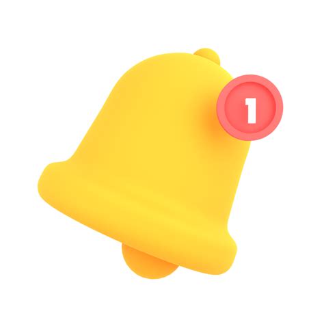 3d Set Of Bell Reminder Notification Alert Or Alarm Ecommerce Icon For