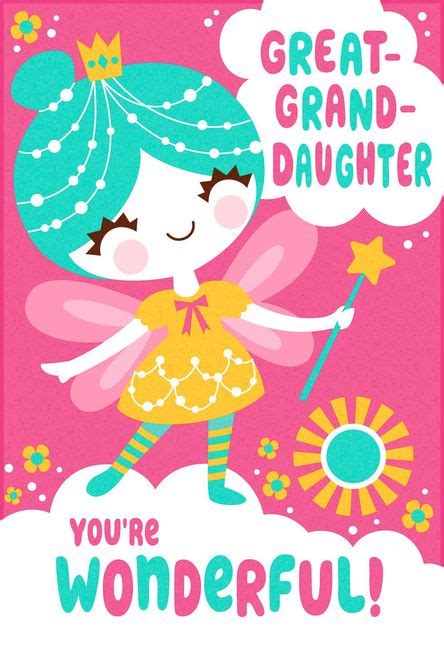 Something Magical Birthday Card For Great Granddaughter Greeting