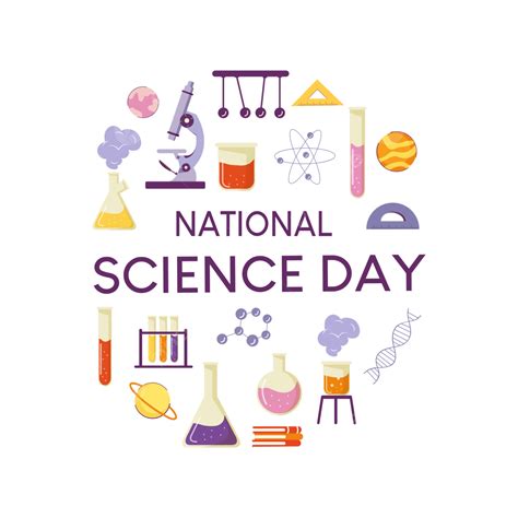 Gambar Hari Sains Nasional Untuk Latar Belakang Ilustrasi Vektor