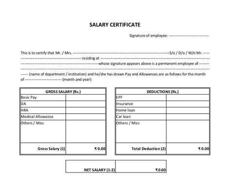 (name & address of the authority issuing the certificate). Income Certificate Format Jk / Salary Certificate Format 1 ...