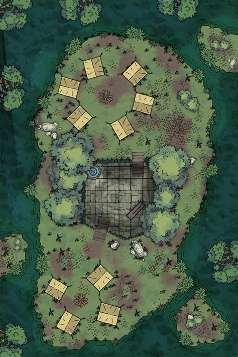 DDAL The Island Swamp Battlemap Battlemaps Dnd World Map World Art Fantasy