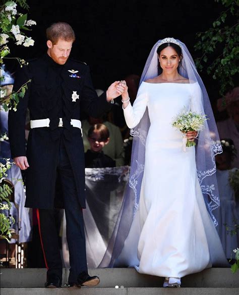 Meghan wore the 'pyper' dress by la ligne ($395). Fit for a Duchess: Meghan Markle's Royal Wedding Gown
