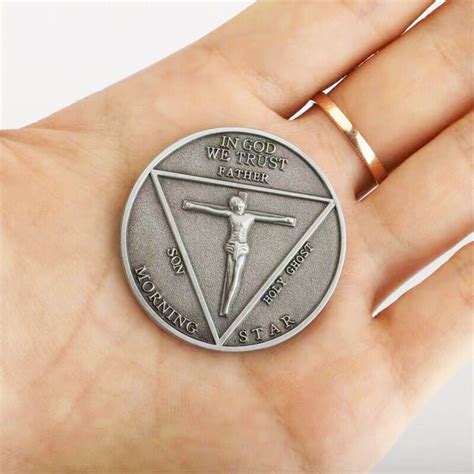 Anime Pins Lucifer Morning Star Satanic Pentecostal Badge Coin Specie