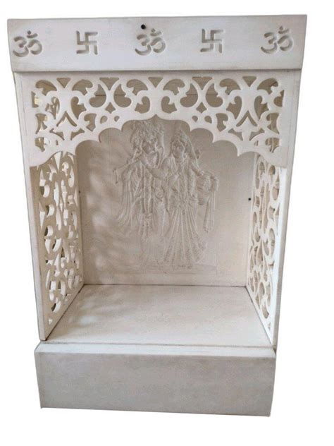 Modern Polished White Corian Mandir For Home At Rs Sq Ft In Ghaziabad ID