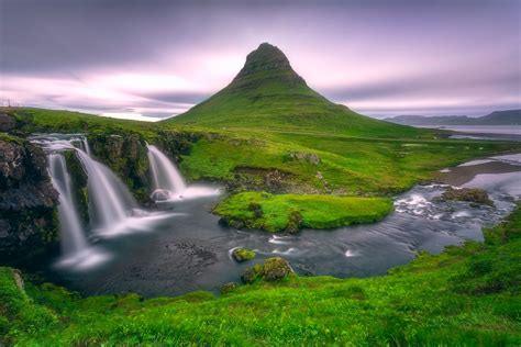 Wallpaper Waterfall Mountain Kirkjufell Free Pictures On Fonwall