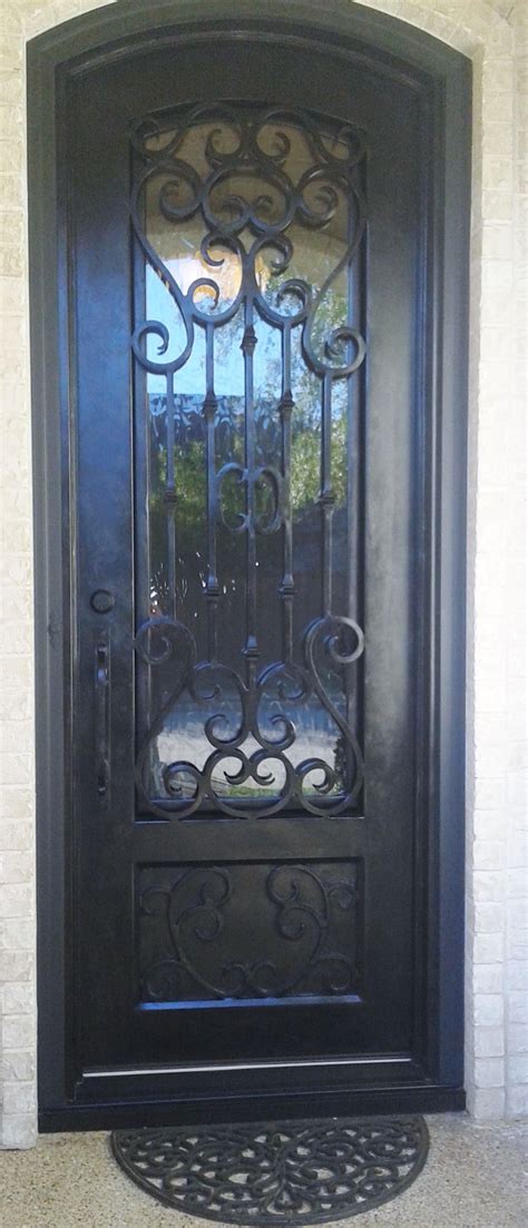Very Elegant Black Iron Doorcustom Made Wrought Iron Doors Iron