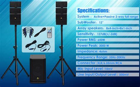 Akustik 12 Inch 3000 Watt Dj Powered Pa Speaker System