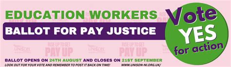 Education Workers Industrial Action Ballot 2023 Unison Ni