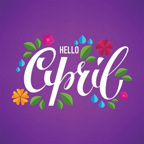 Royalty Free Hello April Clip Art Vector Images And Illustrations Istock