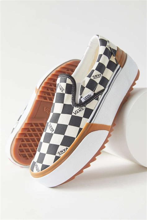 Vans Checkerboard Stacked Slip On Sneaker Lyst