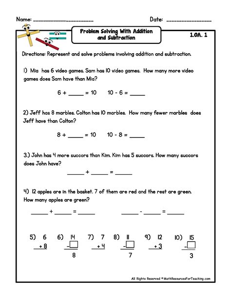 The main components of teaching addition and subtraction word problems include i teach third grade and my babies are struggling with what to actually do in a word problem. 11 Best Images of Solving Equations Addition And ...