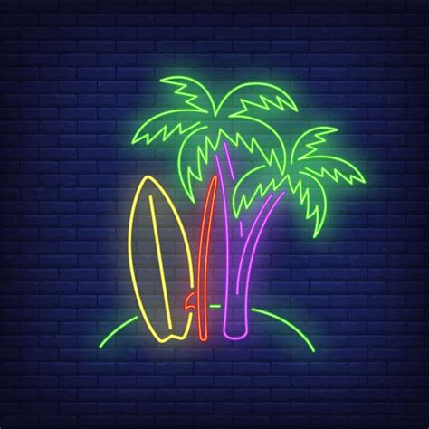 Neon Palm Tree Palm Tree