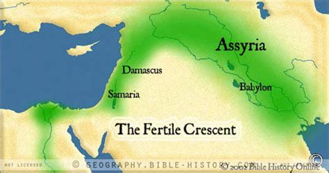 The Destruction Of Israel Map Of The Fertile Crescent Bible History