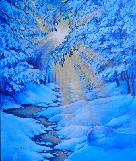 Snowy Woods By Margaret Huft Cloudfolioscom Online Gallery