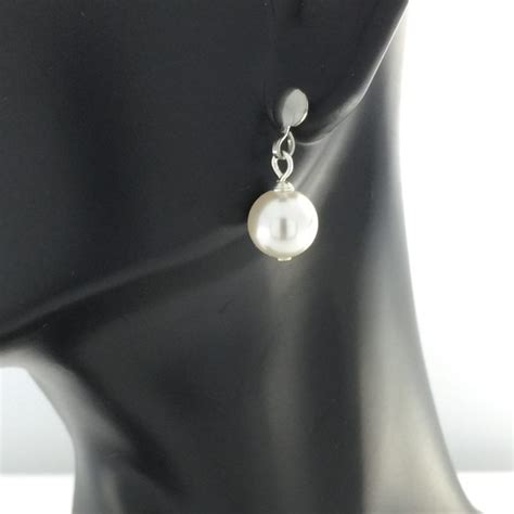Hypoallergenic 8mm Pearl Post Earrings By Christie Leighton Jewelry