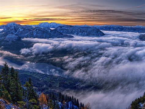 1600x1200 Austria Cloud Horizon Landscape Mountain Nature Panorama
