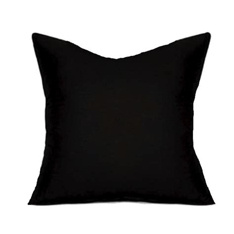 Solid Black Pillow Black Pillow Cover Solid Black Pillow Etsy