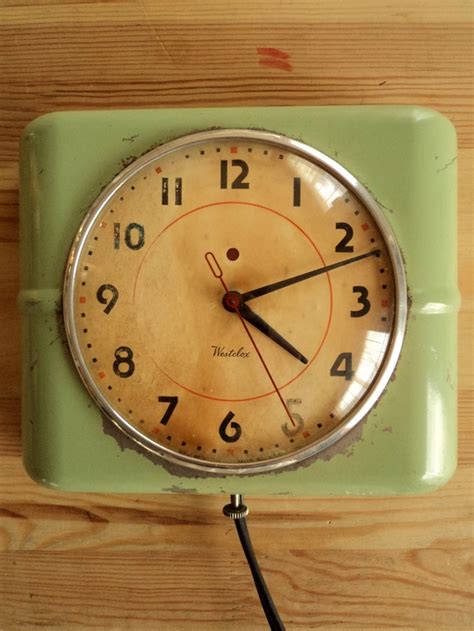 Vintage Retro Kitchen Wall Clock 6000 Via Etsy