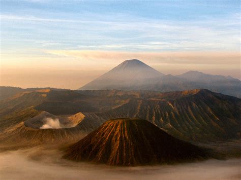 Landscape Of Mount Bromo On The Island Of Java Indonesia