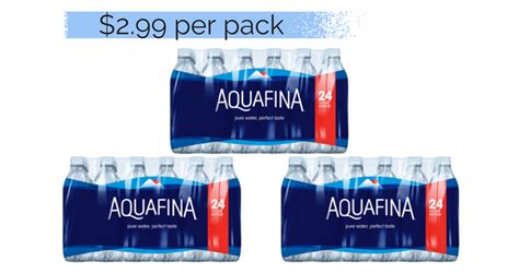 Waggin water fits in your bag, purse, or palm of your hand. Aquafina Water Bottles, 2.99 Per 24 Pack :: Southern Savers